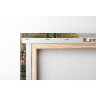 Un marché aux fleurs à Amsterdam - Henri Houben | Reproduction Tableau Décoration murale affiche copie