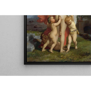 Une jeune nymphe taquinée par des putti - Jean-Léon Gérôme | Reproduction Tableau Décoration murale affiche copie