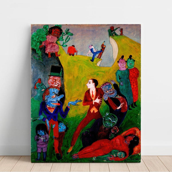 Reproduktion av målningen Utan Pardon - Nils Dardel