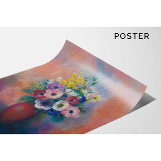 Vase d'anémones - Odilon Redon | Reproduction Tableau Décoration murale affiche copie