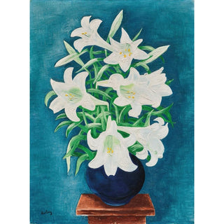 Vase de lys - Moïse Kisling | Reproduction Tableau Décoration murale affiche copie