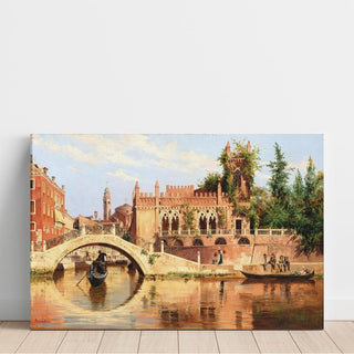 Venise, vue du Ponte de la Calcina sur le Rio di San Vio - Antonietta Brandeis | Reproduction Tableau Décoration murale affiche copie
