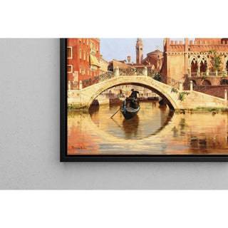 Venise, vue du Ponte de la Calcina sur le Rio di San Vio - Antonietta Brandeis | Reproduction Tableau Décoration murale affiche copie