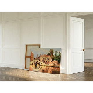 Venise, vue du Ponte de la Calcina sur le Rio di San Vio - Antonietta Brandeis | Reproduction Tableau Décoration murale affiche copie