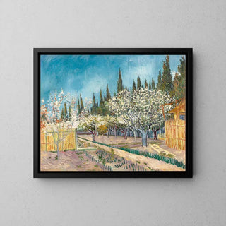 Verger bordé de cyprès - Vincent Van Gogh | Reproduction Tableau Décoration murale affiche copie