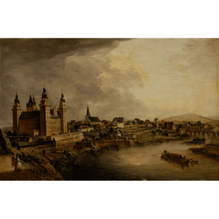 View of Aschaffenburg de Christian Georg Schütz | Reproduction Tableau Décoration murale affiche copie