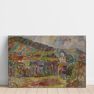 Village de montagne - Sasza Blonder | Reproduction Tableau Décoration murale affiche copie