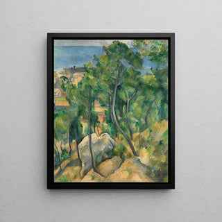 Vue de la mer L'Estaque de Paul Cézanne | Reproduction Tableau Décoration murale affiche copie