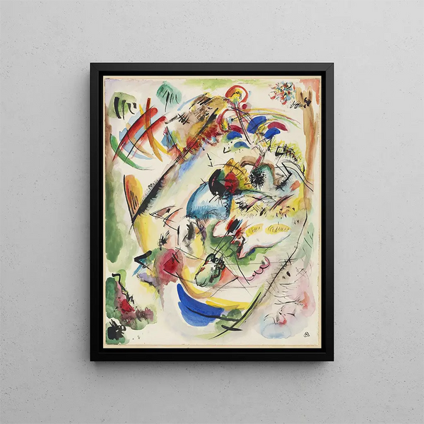 Projekt för drömmande improvisation - Wassily Kandinsky — inramlat konstverk på väggen