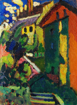 Wassily Kandinsky - Treppe zum Schloss Murnau.webp