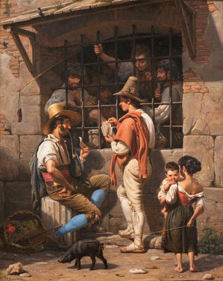 Wilhelm Marstrand - Prison Scene in Rome.webp