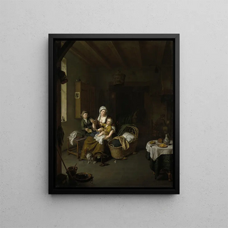 Willem Van Mieris - A Mother Feeding her Child.webp