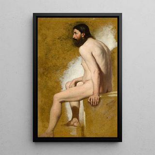 William Etty - Study Of A Bearded Male Nude.webp