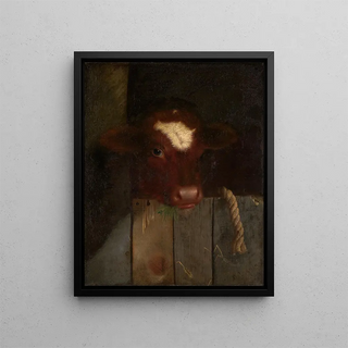 William Merritt Chase - The Family Cow Calfs Head.webp