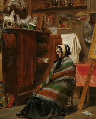 William Powell Frith - Model In A Cluttered Studio.webp
