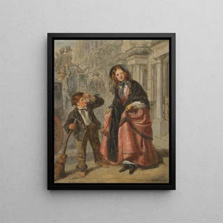 William Powell Frith - The crossing sweeper (Case Conflict).webp