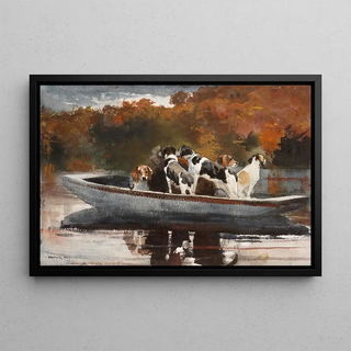 Winslow Homer - Hunting Dogs in Boat Waiting for the Start.webp