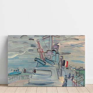 de A bord de la flotte - Raoul Dufy | Reproduction Tableau Décoration murale affiche copie