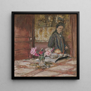 Konsttryck | Madame Vuillard i mössa vid Closerie des Gents - Édouard Vuillard