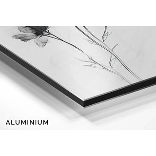 Svartvitt designbord - Floralt försvinnande