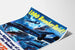Vintage militärposter 1000 bombflygattack - Väggdekoration poster