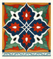med 18 plattor av dekorativa kakelplattor från Afghan Boundary Commission Pl 08 - Afghan Boundary Commission — vy av konstverket