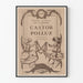 Affisch Nationalteatern för Operan Castor och Pollux 1918