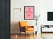Första internationella flickutställningen Rose Retro Poster