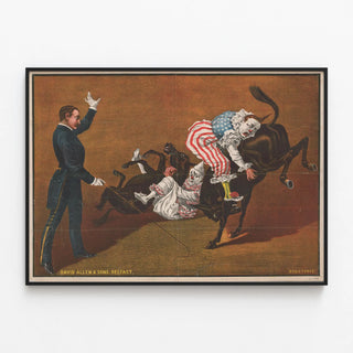 2-clowns-2-mules-and-circus-trainer