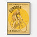 Vintageposter Eldredge 20 000 kilometer på cykel