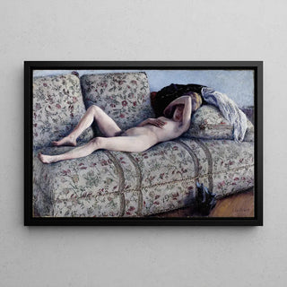 Nu på en soffa - Gustave Caillebotte