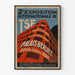 Gammal poster för andra internationella TSF-utställningen, Berlitz-palatset, Paris