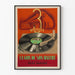 Vintageposter La Voix de Son Maître 3 Vändningar