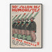 Vintageposter från 30:e Humoristmässan 1937, väggdekoration
