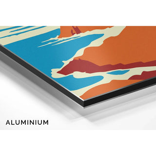 Tableau Coloré – Falaises au Ciel Zébré