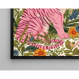 Tableau tigre - Tigre Rose Floral