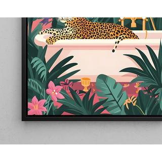 Leopardtavla - Leopard i djungeln