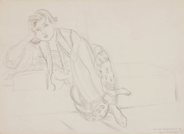Odalisque, 1919 – dessin d’Henri Matisse