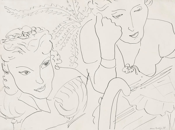 Deux femmes, 1938 – dessin d’Henri Matisse