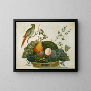 AM Randall - Basket of Fruit with Parrot.webp
