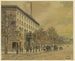 Vue de Washington en regardant vers le bas de la Pennsylvania Avenue vers le Capitole inachevé, Hôtel National à gauche n° 1 - A Meyer — vy av konstverket
