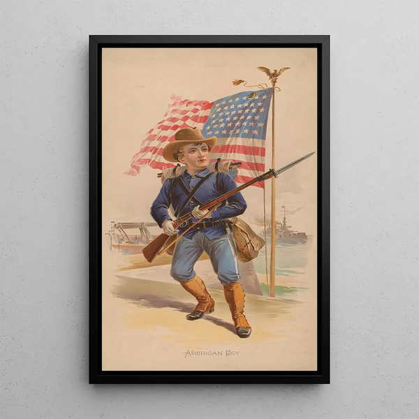 Reproduktion av målningen pojke amerikansk - A Nielen