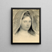 Tête de Mary B. Thayer - Abbott Handerson Thayer — inramlat konstverk på väggen