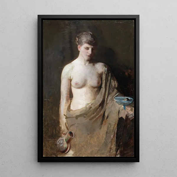 Hébé - Abbott Handerson Thayer — inramlat konstverk på väggen