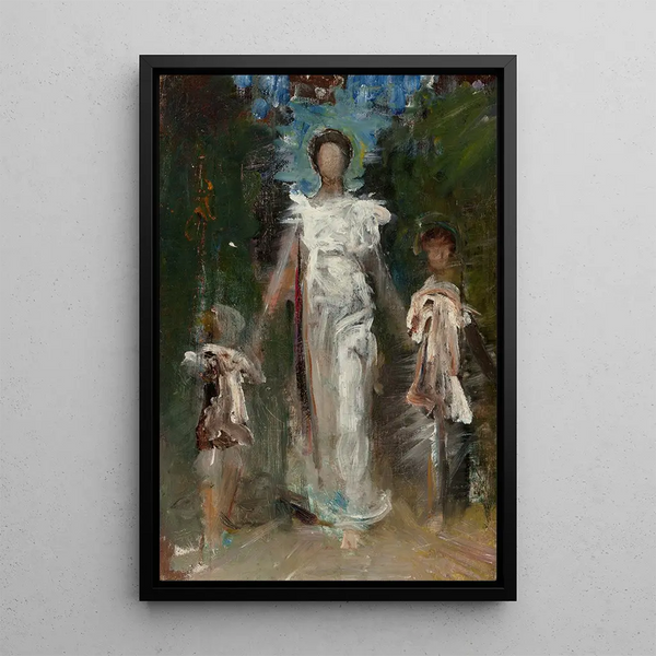 Reproduktion av målningen förstudie för en Jungfru - Abbott Handerson Thayer