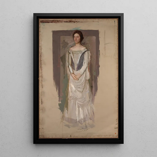 Reproduktion av målningen av en kvinna stående - Abbott Handerson Thayer