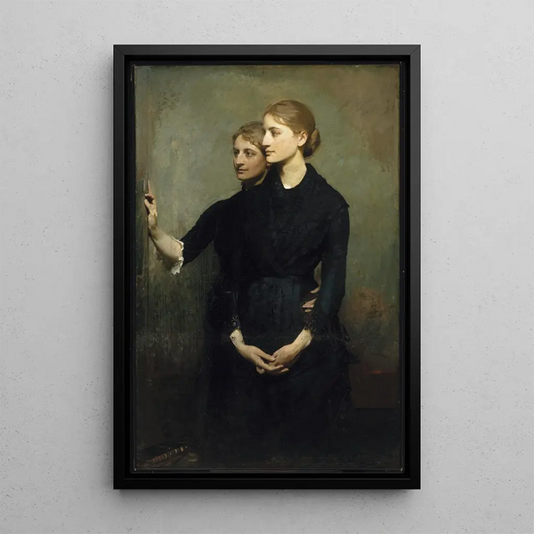 Les Sœurs - Abbott Handerson Thayer — inramlat konstverk på väggen