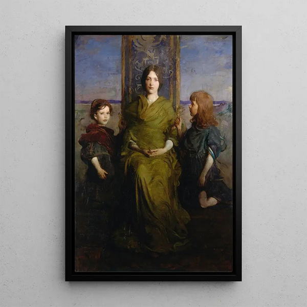 Reproduktion av målningen Vierge en majesté - Abbott Handerson Thayer