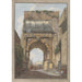 Reproduktion av målningen Arc de Titus - Abraham Louis Rodolphe Ducros