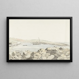AbrahamLouisRodolphe Ducros - Gezicht op de haven van Luogo Vivo.webp